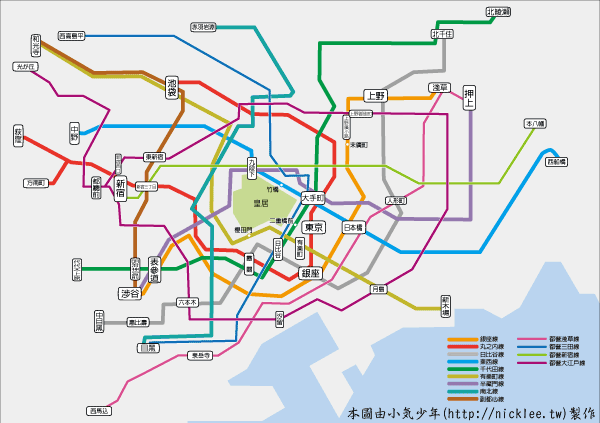 東京地下鐵路線圖