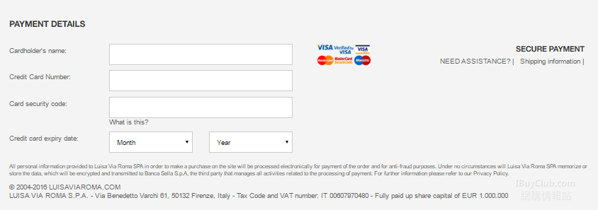 payment option